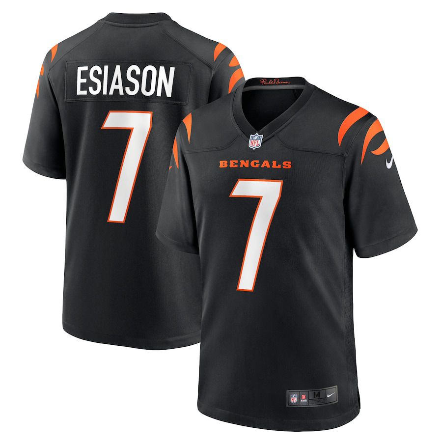Men Cincinnati Bengals #7 Boomer Esiason Nike Black Retired Player NFL Jersey